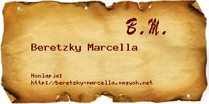 Beretzky Marcella névjegykártya